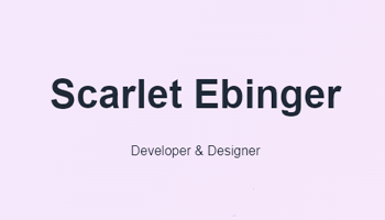 Scarlet's Website